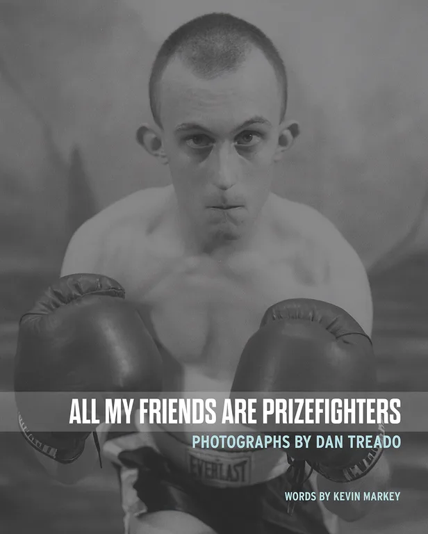 Photo book cover with Doug Birdsell dressed as a boxer