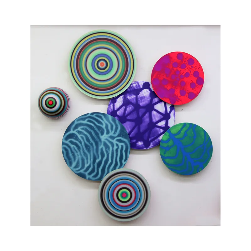 A seven panel painting titled 