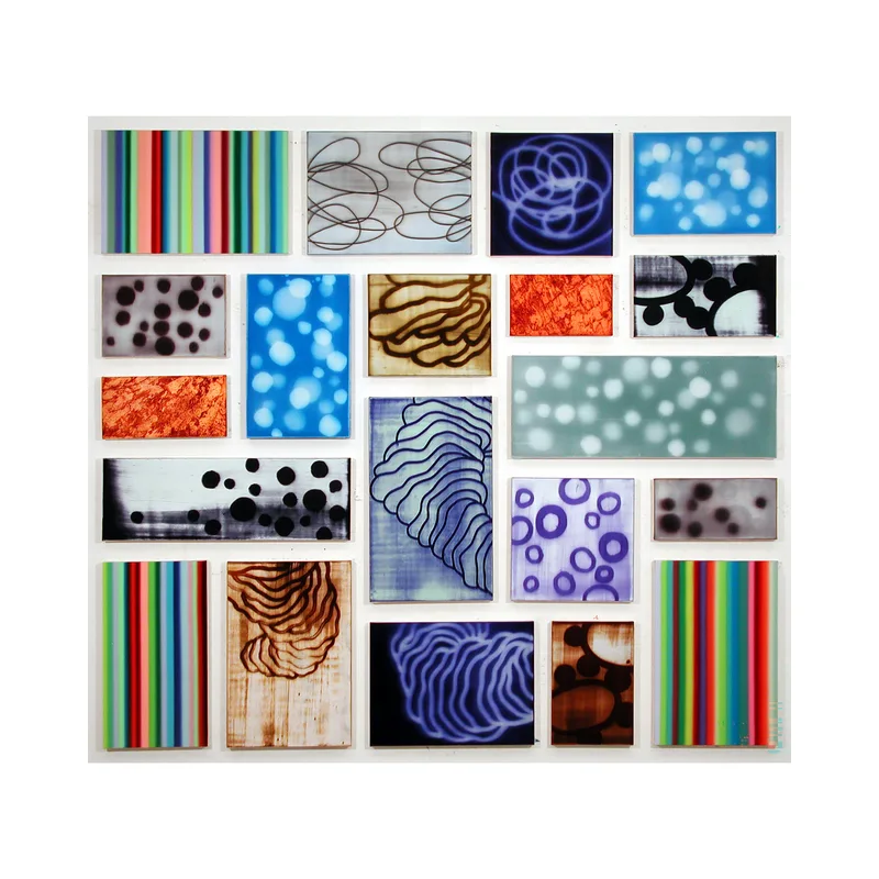 19 panel painting titled 