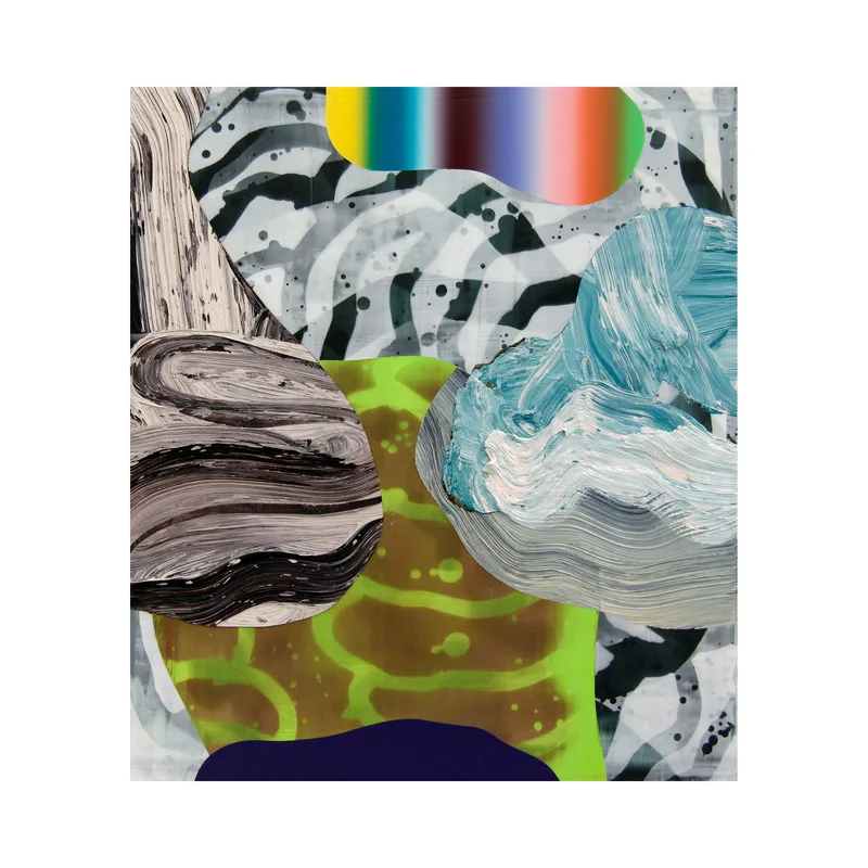 A painting titled 